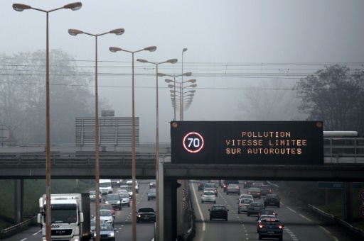 Pollution : vitesse réduite vendredi en Ile-de-France